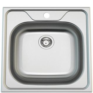 Evier inox 1 bac EV148 48 x 48 cm