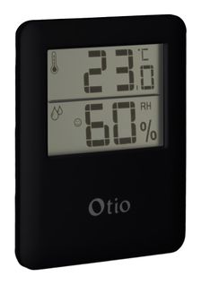 Thermomètre Hygromètre Digital Intérieur Noir - Otio