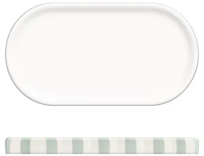 Plateau STRIO Blanc / Céladon