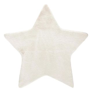 Tapis Enfant Extra Doux "étoile" 100cm Blanc