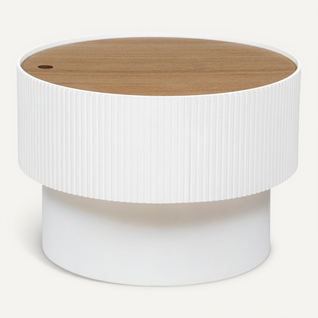 Table à Café Coffre D55 Enola Blanc Atmosphera