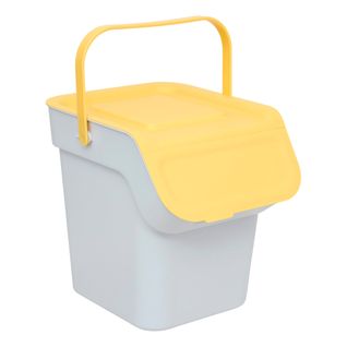 Poubelle de tri 20L - Gris / Jaune / Vert / Beige