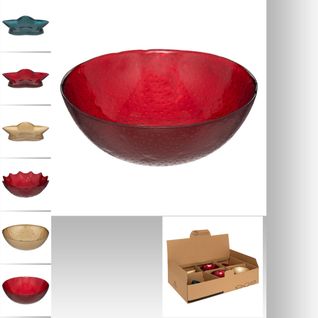 Coupelles Ø. 15 cm - Rouge / Doré / Vert / Argent