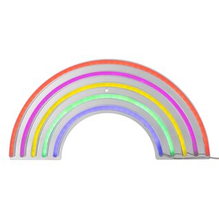 Néon mural LED USB L. 38 cm ARC EN CIEL Multicolore
