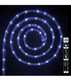 Guirlande Lumineuse Intérieure Et Extérieure 18 M Tube LED Bleu Et 8 Jeux De Lumière