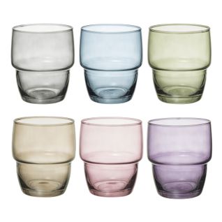 Lot De 6 Verres à Eau "rodrig'eau" 28cl Multicolore