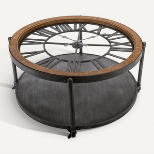 Table Basse Chrono Ronde Noire Atmosphera