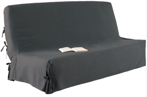 Housse De Clic Clac Gris Foncé  140 X 200 Cm