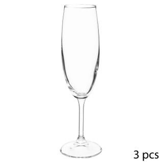 3 Flûtes à Champagne Tana - 220 Ml - Cristallin