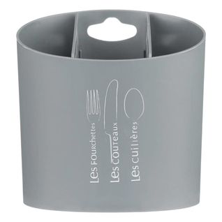 Égouttoir à Couverts "3 Compartiments" 14cm Gris