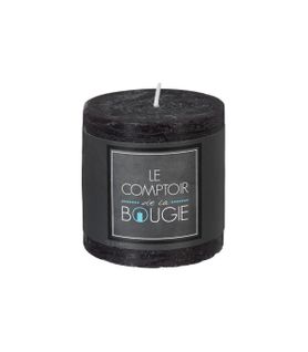 Bougie ronde H. 8 cm OLIA Noir