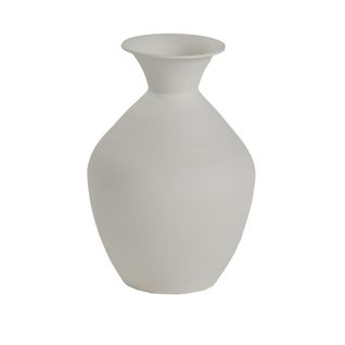 Vase En Métal Moka Blanc