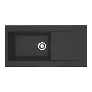 Evier résine 1 bac EINNA 100 x 50 cm noir