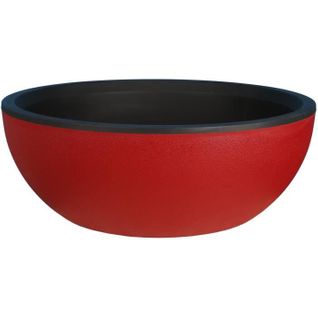 Coupe Pot De Fleurs - Granit - Ø40 cm - Rouge