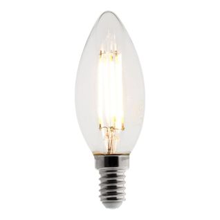 Ampoule Déco Filament LED Flamme 4w E14 470lm 2700k - Blanc Chaud - Zenitech