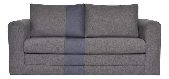 Canapé 2 places convertible BRAVO Gris/bleu