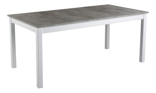 Table rectangle L.175/255 RUBEN Blanc/béton