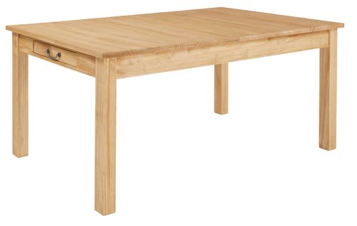 Table 4 pieds L.160 + allonge FÉLICIEN bois massif