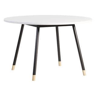 Table de réunion ronde K2 Ø.120 cm blanc / noir