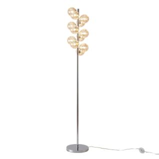 Lampadaire Moderne à Sphères En Verre Ambré - Ambrosia