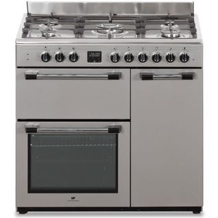 Cuisiniere Piano Gaz 3 Fours Électriques Cecp903fix 5 Feux - Inox - L.90 Cm