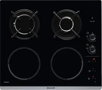 Table Mixte BRANDT BPI6413BM 4 foyers Noir