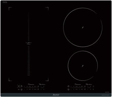 Table De Cuisson Induction 60cm 4 Feux 7400w Noir - Spi9648bp