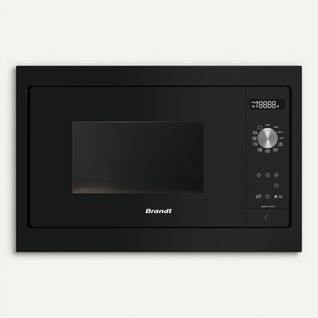 Micro-ondes encastrable BRANDT BMS7115B 26L Noir vue de face