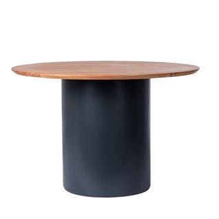 Table Ronde Contemporaine D115 4 Places En Acacia - Sajo