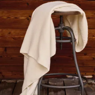 Couverture En Laine Mélangée 180x240 Cm Osloo Beige Naturel