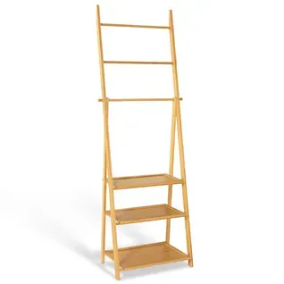 Etagère - Porte-serviettes 3 Niveaux Lana 3 Étagères En Bambou