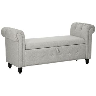 Banquette Coffre Rangement 2 En 1 Chesterfield Aspect Lin