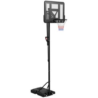 Panier De Basket Sur Pied Hauteur Réglable 2,35-3,05 M Acier Pe Noir