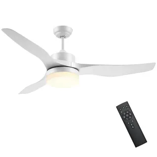 Ventilateur De Plafond Réversible LED 6 Vitesses Silencieux Avec Télécommande