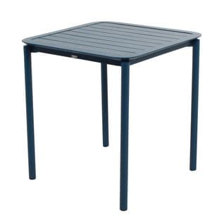 Table Carrée De Terrasse (70x70cm) Bleu Foncé