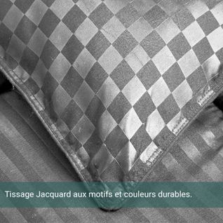 Couette Soft Luxe Grise 220 x 240 cm - Couette légère - Garnissage microfibre - Réversible