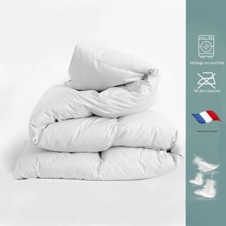 Couette Plume Chaude 220x240 Cm Luxe - 100% Plumes Naturelles De Canard, Garnissage 500g/m2