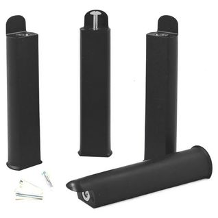 Jeu De 4 Pieds 22 Cm Noirs Pour Cadre à Lattes - Plast