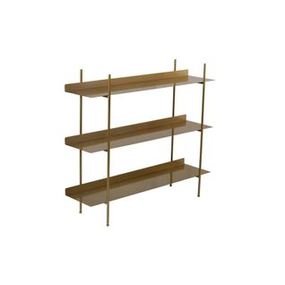 Étagère En Métal Doré 3 plateaux Style Design Sfax