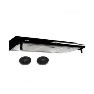 Beldeko - Hotte Casquette / Visière 90 Cm Coloris Noir  420 M3/h