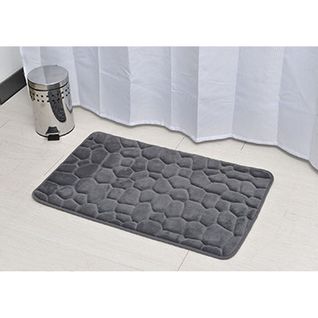 Tapis microfibre 50x80 cm  Gris