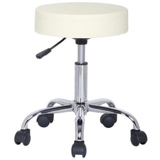 Tabouret à Roulettes/de Travail Kopa Blanc Cassé