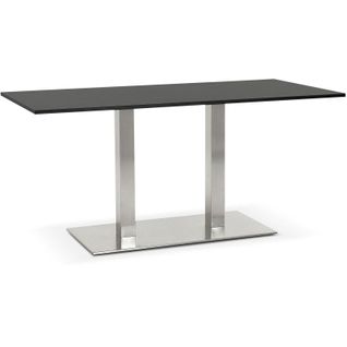 Table à Manger Bois Noir 160x80x54cm