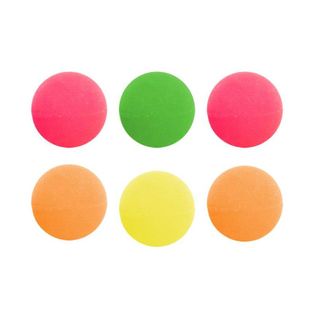Lot De 6 Balles Rebondissantes "fluo" 3cm Multicolore
