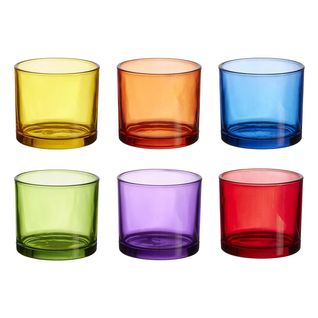 Lot De 6 Verres "bain De Soleil" 16cl Multicolore
