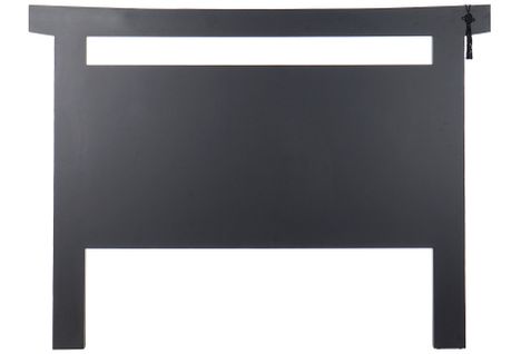 Tête De Lit En Mdf Coloris Noir - Longueur 160 X Profondeur 4 X Hauteur 120 Cm