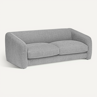 Lit Canapé Convertible 3 Places, Coloris Gris Souris - Longueur 198 X Profondeur 98 X Hauteur 73 Cm