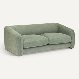 Lit Canapé Convertible 3 Places, Coloris Vert Cèdre- Longueur 198 X Profondeur 98 X Hauteur 73 Cm