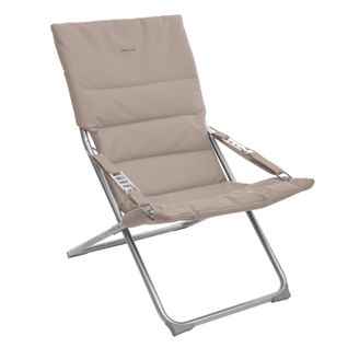 Fauteuil Relax De Jardin Pliable Milos - 3 Positions - Taupe