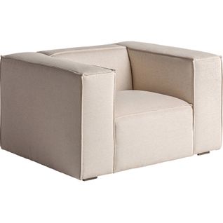 Fauteuil Krakau Blanc Cassé En Frêne Style Art Déco